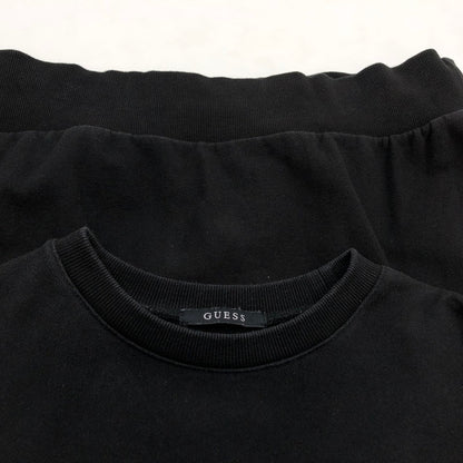 【現状渡し品】【メンズ】 Guess ゲス スウェット トレーナー 長袖 トップス 141-260307-hn-07-fur サイズ：S カラー：ブラック 万代Net店