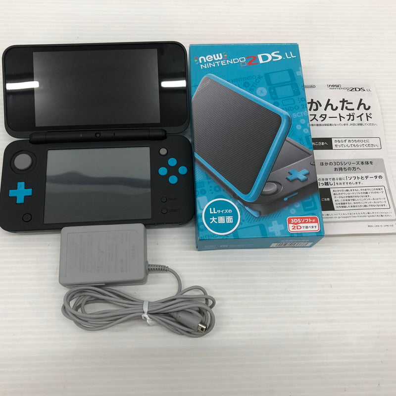 【中古品】 任天堂 New Nintendo 2DS LL 023-260927-ns-02-teih カラー：ブラック×ターコイズ 万代Net店