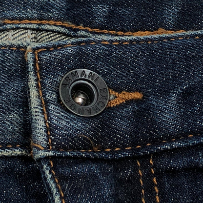 【中古品】【メンズ】 ARMANI EXCHANGE アルマーニエクスチェンジ バイカージーンズ デニムパンツ ボトムス 152-251221-hn-04-fur サイズ：40 カラー：インディゴ系 万代Net店