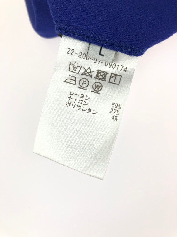 【中古品】【メンズ】 ESTNATION エストネーション 22-200-07-090174 ポンチラバーベルトパンツ スラックス ボトムス 152-240810-na-7-tag サイズ：L カラー：ブルー 万代Net店