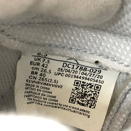 【現状渡し品】【メンズ】 NIKE ナイキ AIR JORDAN 1 RETRO HIGH OG DC1788-029 エアジョーダン1 レトロ ハイ OG スニーカー シューズ 靴 160-260601-hn-03-fur サイズ：26.5cm US8.5 カラー：シルバー/ホワイト 万代Net店