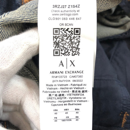 【中古品】【メンズ】 ARMANI EXCHANGE アルマーニエクスチェンジ バイカージーンズ デニムパンツ ボトムス 152-251221-hn-04-fur サイズ：40 カラー：インディゴ系 万代Net店