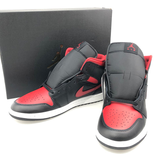【未使用品】【メンズ】 NIKE ナイキ DQ8426-067 AIR JORDAN 1 MID BLACK VARSITY RED-SUMMIT WHITE 160-251126-SY-02-iwa サイズ：30.0 万代Net店