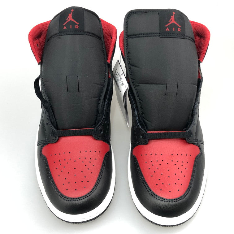 【未使用品】【メンズ】 NIKE ナイキ DQ8426-067 AIR JORDAN 1 MID BLACK VARSITY RED-SUMMIT WHITE 160-251126-SY-02-iwa サイズ：30.0 万代Net店