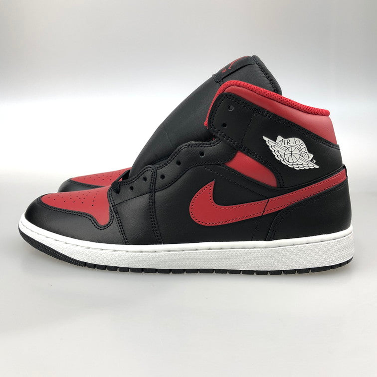【未使用品】【メンズ】 NIKE ナイキ DQ8426-067 AIR JORDAN 1 MID BLACK VARSITY RED-SUMMIT WHITE 160-251126-SY-02-iwa サイズ：30.0 万代Net店