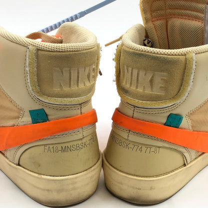 【現状渡し品】【メンズ】 NIKE ナイキ × OFF-WHITE オフホワイト THE 10 : BLAZER MID "GRIM REAPER" AA3832-700 ザ テン ブレーザーミッド グリムリーパー スニーカー 160-251221-hn-06-fur サイズ：26.0cm US8 カラー：ベージュ/オレンジ系 万代Net店