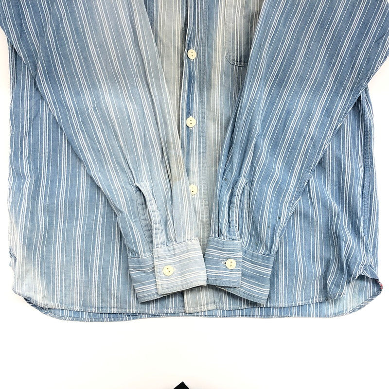 【ジャンク品】【メンズ】 SUGAR CANE シュガーケーン 長袖シャツ カジュアルシャツ トップス 145-250626-hn-03-fur サイズ：M カラー：ブルー系 万代Net店