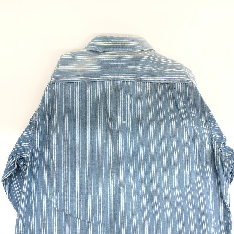 【ジャンク品】【メンズ】 SUGAR CANE シュガーケーン 長袖シャツ カジュアルシャツ トップス 145-250626-hn-03-fur サイズ：M カラー：ブルー系 万代Net店