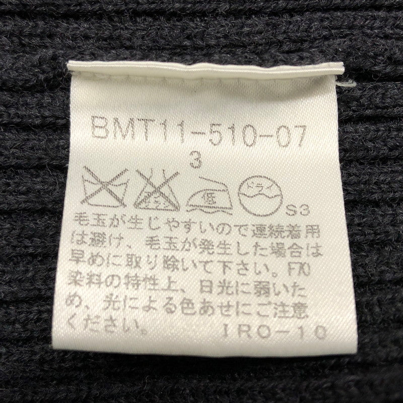 【中古品】【メンズ】 BURBERRY BLACK LABEL バーバリーブラックレーベル セーター ニット 長袖 トップス 141-250626-hn-05-fur サイズ：3 カラー：ブラック 万代Net店