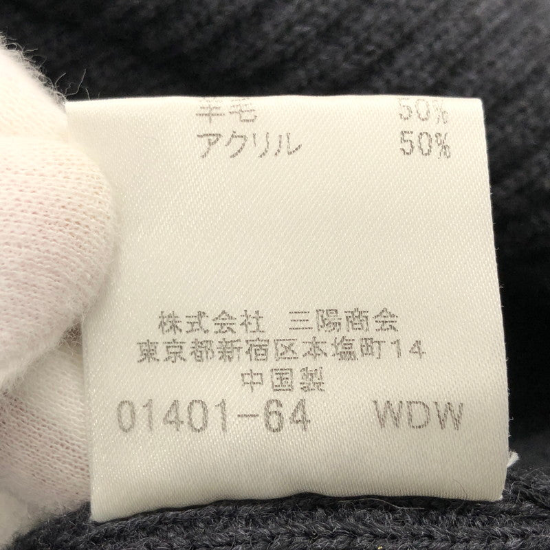 【中古品】【メンズ】 BURBERRY BLACK LABEL バーバリーブラックレーベル セーター ニット 長袖 トップス 141-250626-hn-05-fur サイズ：3 カラー：ブラック 万代Net店