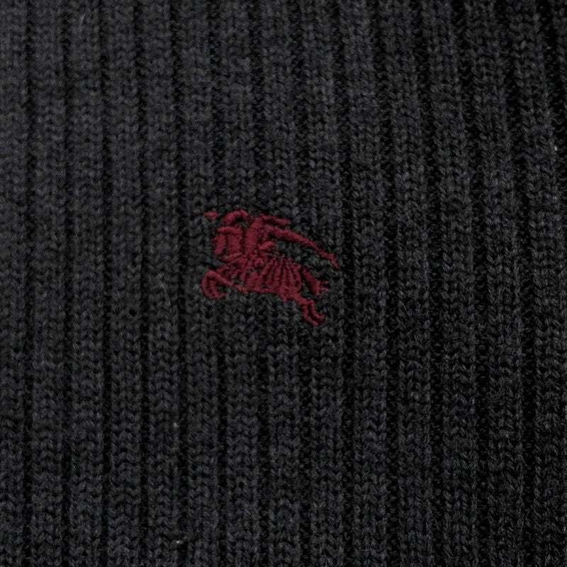【中古品】【メンズ】 BURBERRY BLACK LABEL バーバリーブラックレーベル セーター ニット 長袖 トップス 141-250626-hn-05-fur サイズ：3 カラー：ブラック 万代Net店