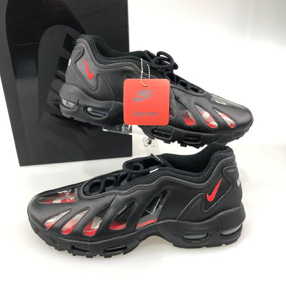 【未使用品】Supreme シュプリーム SUPREME × NIKE CV7652-002 AIR MAX 96 BLACK SPEED RED CLEAR 160-251201-SY-01-iwa サイズ：28.5 万代Net店