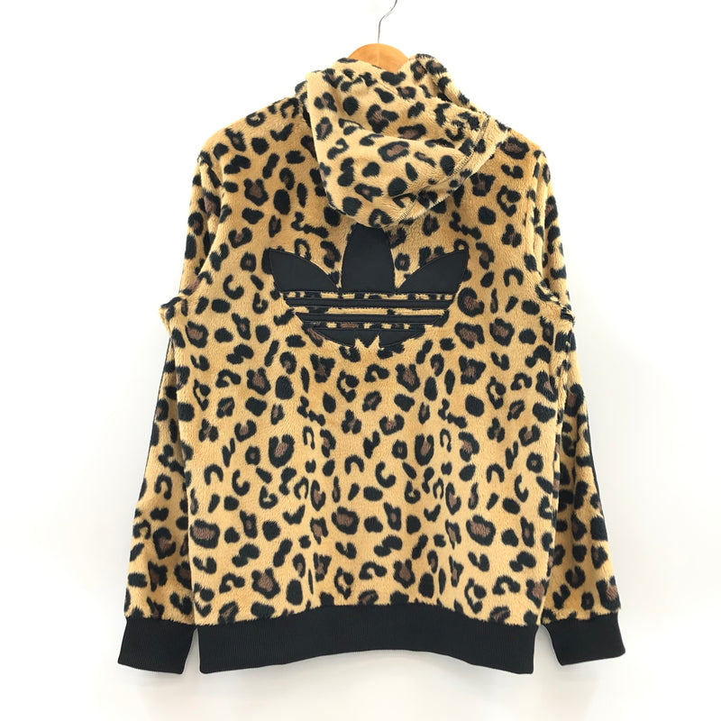 【中古品】【メンズ】 ADIDAS ORIGINALS アディダスオリジナルス SHERPA FULL ZIP PARKER M33838 ”LEOPARD” シェルパ フルジップパーカー レオパード ジャケット アウター 148-260819-hn-05-fur サイズ：L カラー：ブラウン/ブラック系 万代Net店