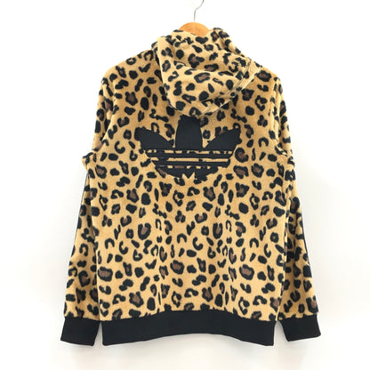 【中古品】【メンズ】 ADIDAS ORIGINALS アディダスオリジナルス SHERPA FULL ZIP PARKER M33838 ”LEOPARD” シェルパ フルジップパーカー レオパード ジャケット アウター 148-260819-hn-05-fur サイズ：L カラー：ブラウン/ブラック系 万代Net店