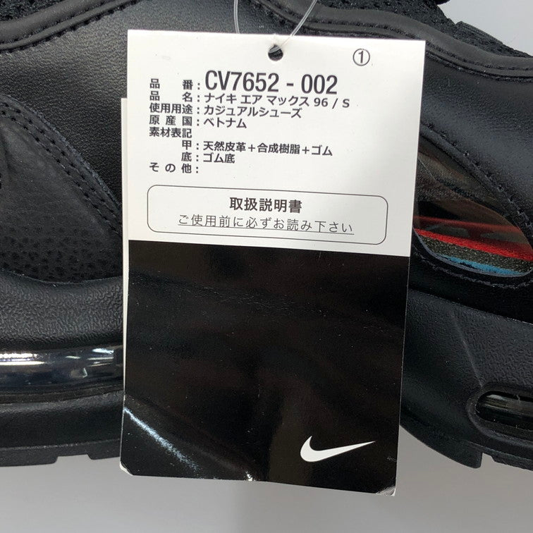 【未使用品】Supreme シュプリーム SUPREME × NIKE CV7652-002 AIR MAX 96 BLACK SPEED RED CLEAR 160-251201-SY-01-iwa サイズ：28.5 万代Net店