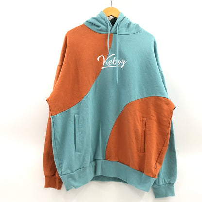 【中古品】【メンズ】 KEBOZ ケボズ BALL SWEAT HOODIE ボール スウェット フーディ パーカー トップス 142-260819-hn-07-fur サイズ：L カラー：ホライゾンブルー/ブリックオレンジ 万代Net店