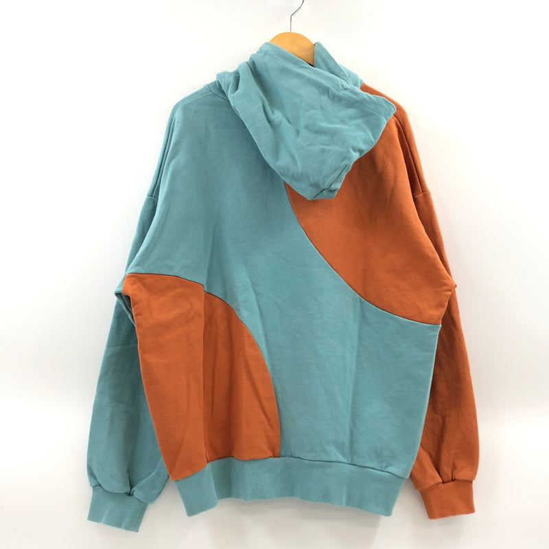 【中古品】【メンズ】 KEBOZ ケボズ BALL SWEAT HOODIE ボール スウェット フーディ パーカー トップス 142-260819-hn-07-fur サイズ：L カラー：ホライゾンブルー/ブリックオレンジ 万代Net店
