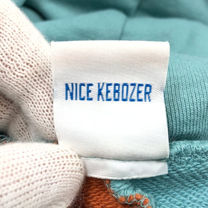 【中古品】【メンズ】 KEBOZ ケボズ BALL SWEAT HOODIE ボール スウェット フーディ パーカー トップス 142-260819-hn-07-fur サイズ：L カラー：ホライゾンブルー/ブリックオレンジ 万代Net店
