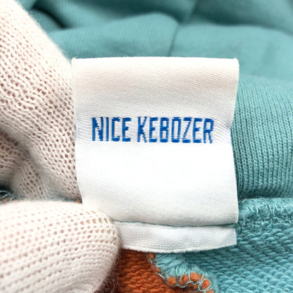 【中古品】【メンズ】 KEBOZ ケボズ BALL SWEAT HOODIE ボール スウェット フーディ パーカー トップス 142-260819-hn-07-fur サイズ：L カラー：ホライゾンブルー/ブリックオレンジ 万代Net店