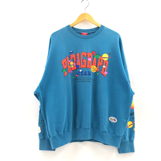 【中古品】【メンズ/レディース】 PARAGRAPH パラグラフ SMILE HAPPY SWEAT スマイルハッピースウェット トレーナー トップス 142-260819-hn-08-fur サイズ：1 カラー：ブルー系 万代Net店