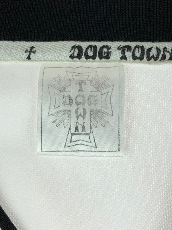 【中古品】 DOGTOWN ドッグタウン HOCKEY SHIRT デビル刺繍 ホッケーシャツ 半袖トップス 142-240813-na-3-tag サイズ：F カラー：ホワイト 万代Net店