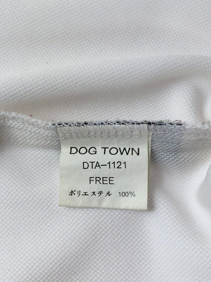 【中古品】 DOGTOWN ドッグタウン HOCKEY SHIRT デビル刺繍 ホッケーシャツ 半袖トップス 142-240813-na-3-tag サイズ：F カラー：ホワイト 万代Net店