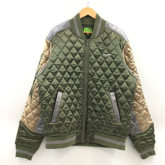 【現状渡し品】【メンズ】 HUF ハフ LIGHTNING BOMBER JACKET JK00371 ライトニング ボンバージャケット 中綿 アウター 142-260819-hn-10-fur サイズ：M カラー：オリーブ/ベージュ 万代Net店