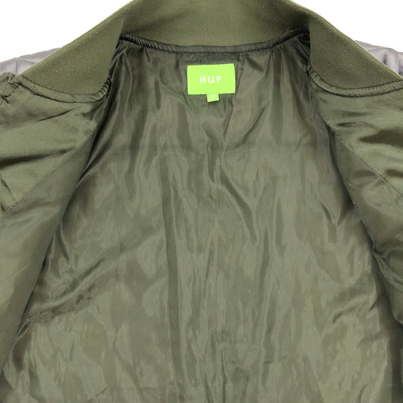 【現状渡し品】【メンズ】 HUF ハフ LIGHTNING BOMBER JACKET JK00371 ライトニング ボンバージャケット 中綿 アウター 142-260819-hn-10-fur サイズ：M カラー：オリーブ/ベージュ 万代Net店