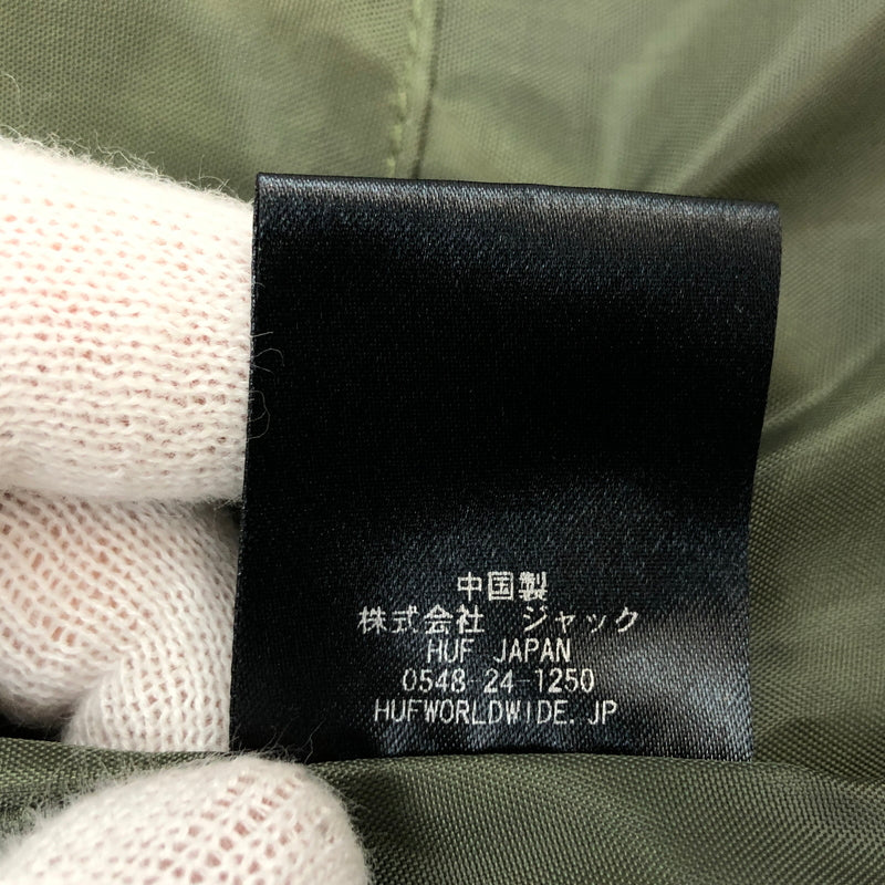 【現状渡し品】【メンズ】 HUF ハフ LIGHTNING BOMBER JACKET JK00371 ライトニング ボンバージャケット 中綿 アウター 142-260819-hn-10-fur サイズ：M カラー：オリーブ/ベージュ 万代Net店