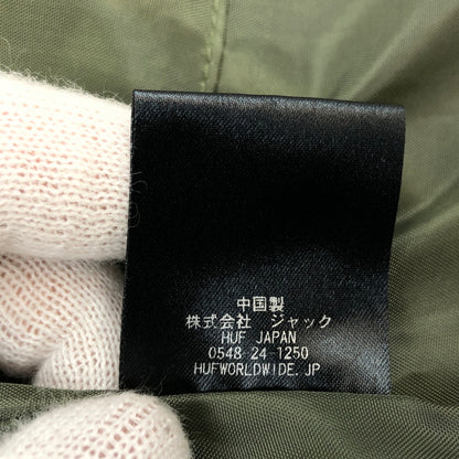 【現状渡し品】【メンズ】 HUF ハフ LIGHTNING BOMBER JACKET JK00371 ライトニング ボンバージャケット 中綿 アウター 142-260819-hn-10-fur サイズ：M カラー：オリーブ/ベージュ 万代Net店