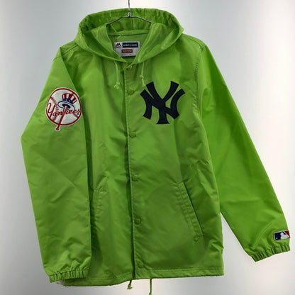 【中古品】【メンズ】 Supreme シュプリーム 15SS MAJESTIC NY YANKEES SATIN HOODED COACHES JACKET 149-251202-SY-01-iwa サイズ：Ｓ 万代Net店