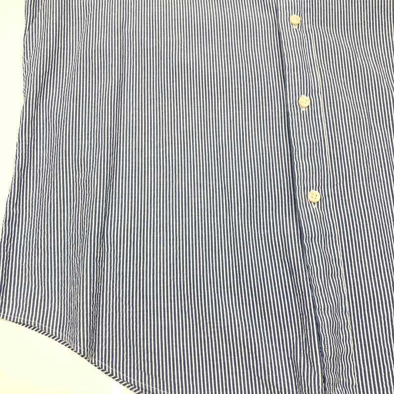 【中古品】【メンズ】 RALPHLAUREN ポロ・ラルフローレン CLASSIC FIT L/S STRIPE B.D SHIRT クラシック フィット ストライプ ロングスリーブ ボタンダウンシャツ 長袖 トップス 147-260821-SH-09-hon サイズ：L カラー：ブルー 万代Net店