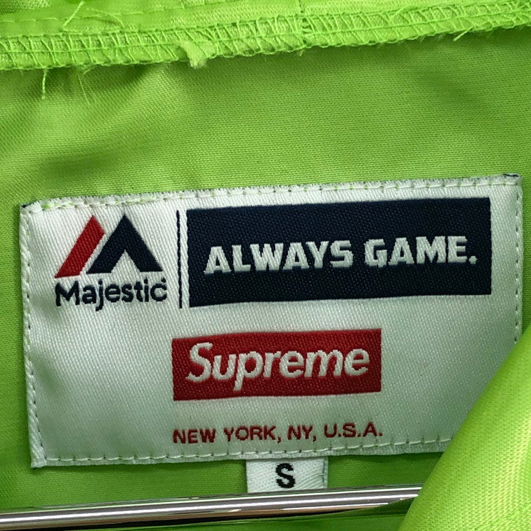 【中古品】【メンズ】 Supreme シュプリーム 15SS MAJESTIC NY YANKEES SATIN HOODED COACHES JACKET 149-251202-SY-01-iwa サイズ：Ｓ 万代Net店