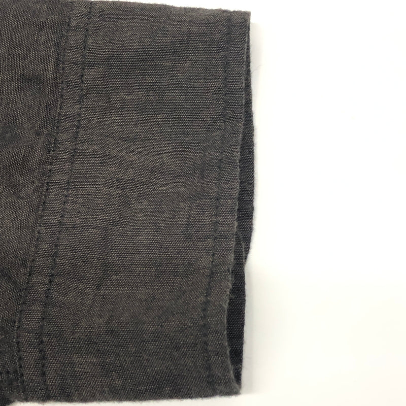 【中古品】【メンズ】 GOLD ゴールド 21AW VAT DYE CHAMBRAY BAND COLLAR L/S SHIRT GL28663 ヴァット ダイ シャンブレー バンドカラー ロングスリーブシャツ トップス 145-260821-SH-08-hon サイズ：L カラー：ブラック 万代Net店