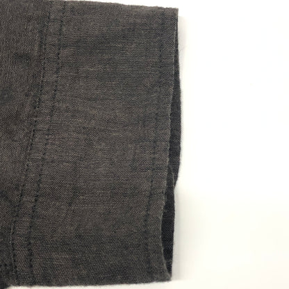 【中古品】【メンズ】 GOLD ゴールド 21AW VAT DYE CHAMBRAY BAND COLLAR L/S SHIRT GL28663 ヴァット ダイ シャンブレー バンドカラー ロングスリーブシャツ トップス 145-260821-SH-08-hon サイズ：L カラー：ブラック 万代Net店