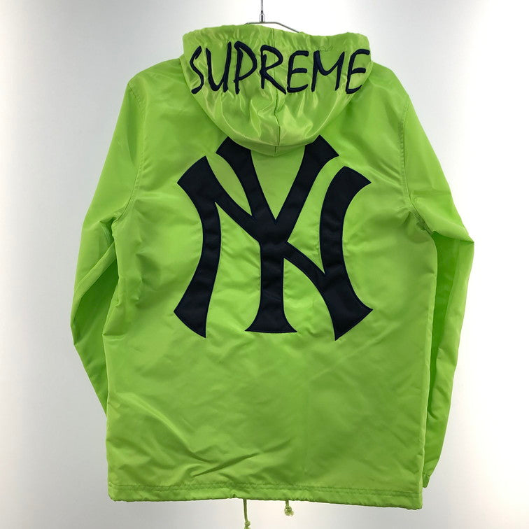 【中古品】【メンズ】 Supreme シュプリーム 15SS MAJESTIC NY YANKEES SATIN HOODED COACHES JACKET 149-251202-SY-01-iwa サイズ：Ｓ 万代Net店