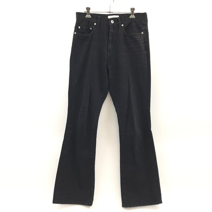【中古品】【メンズ】 ADRER アドラー WASHABLE FLARED DENIM PANTS ADTOY0121001 ウォッシャブル フレアデニムパンツ ボトムス 158-260819-hn-12-fur サイズ：M カラー：ブラック 万代Net店