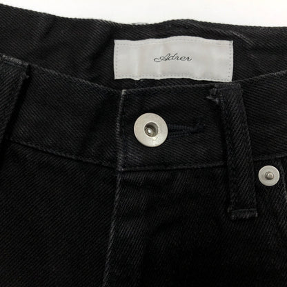 【中古品】【メンズ】 ADRER アドラー WASHABLE FLARED DENIM PANTS ADTOY0121001 ウォッシャブル フレアデニムパンツ ボトムス 158-260819-hn-12-fur サイズ：M カラー：ブラック 万代Net店