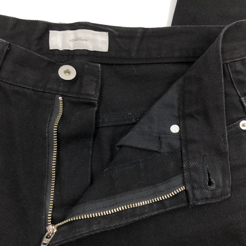 【中古品】【メンズ】 ADRER アドラー WASHABLE FLARED DENIM PANTS ADTOY0121001 ウォッシャブル フレアデニムパンツ ボトムス 158-260819-hn-12-fur サイズ：M カラー：ブラック 万代Net店