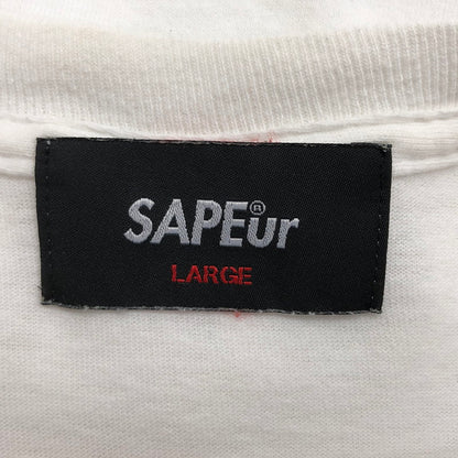 【中古品】【メンズ】 A ELEGANTES SAPEUR サプール BURGER バーガー 長袖TEE Tシャツ 長袖 トップス 142-250628-hn-03-fur サイズ：L カラー：ホワイト系 万代Net店