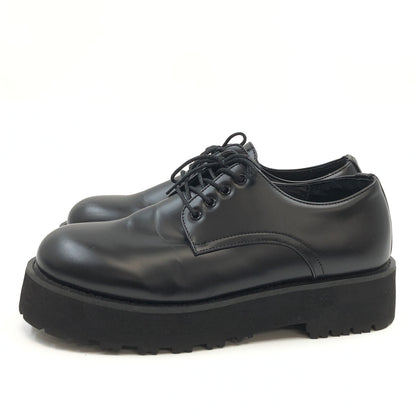 【中古品】【メンズ】 LOOSE ルース CHUNKY-SOLE PLAIN-TOE SHOES LOBU094 チャンキー ハイソール プレーントゥシューズ ドレスシューズ 靴 165-260820-hn-01-fur サイズ：44(27.0～27.5cm相当) カラー：ブラック 万代Net店