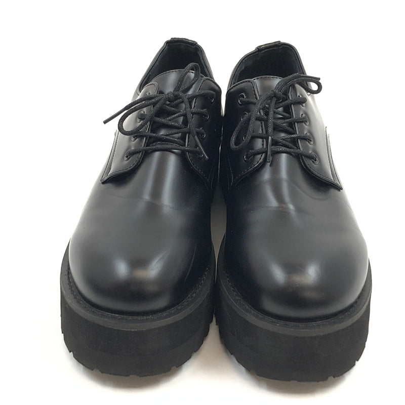 【中古品】【メンズ】 LOOSE ルース CHUNKY-SOLE PLAIN-TOE SHOES LOBU094 チャンキー ハイソール プレーントゥシューズ ドレスシューズ 靴 165-260820-hn-01-fur サイズ：44(27.0～27.5cm相当) カラー：ブラック 万代Net店