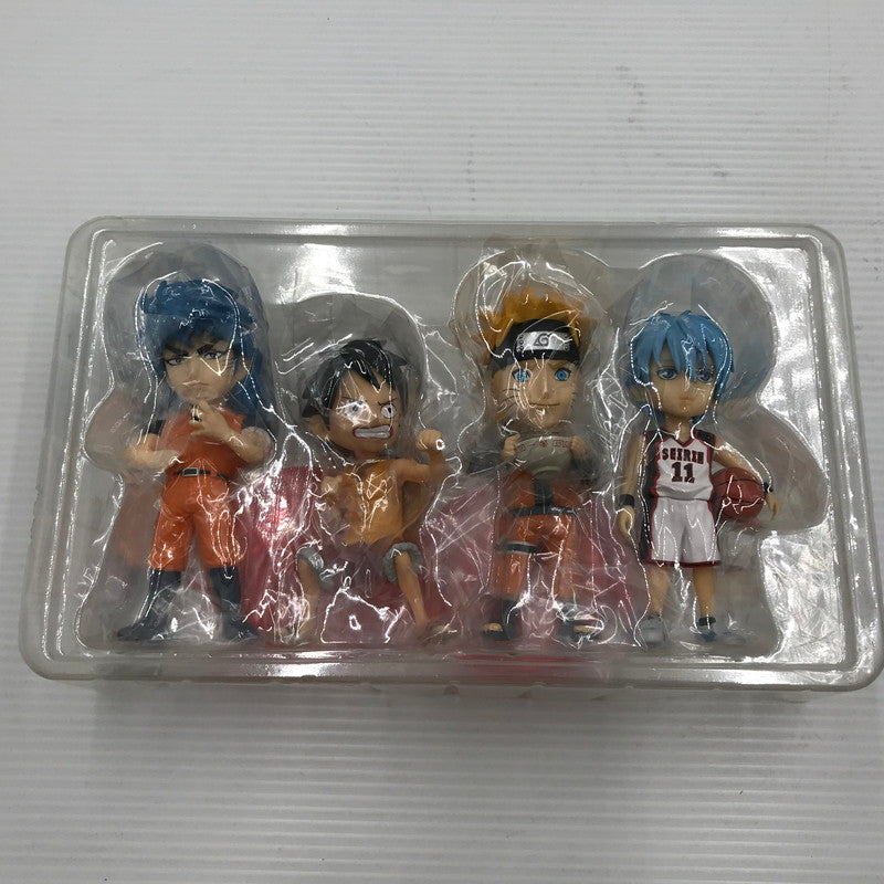 【中古美品】 J STARS MEGA ワールドコレクタブルフィギュア 4体セット ワンピース トリコ ナルト 黒子のバスケ セブンイレブン限定 ブリスター未開封 ブリスターゆがみあり 051-260820-ti-10-tag 万代Net店