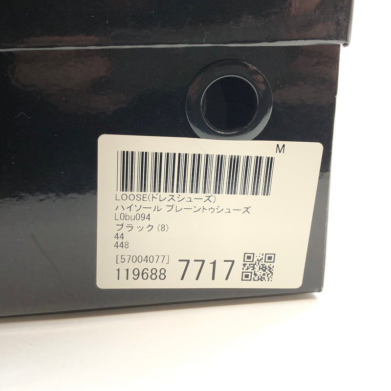 【中古品】【メンズ】 LOOSE ルース CHUNKY-SOLE PLAIN-TOE SHOES LOBU094 チャンキー ハイソール プレーントゥシューズ ドレスシューズ 靴 165-260820-hn-01-fur サイズ：44(27.0～27.5cm相当) カラー：ブラック 万代Net店