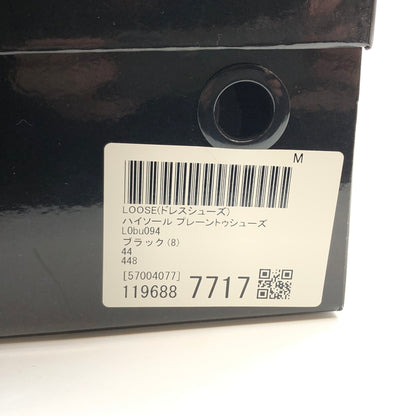 【中古品】【メンズ】 LOOSE ルース CHUNKY-SOLE PLAIN-TOE SHOES LOBU094 チャンキー ハイソール プレーントゥシューズ ドレスシューズ 靴 165-260820-hn-01-fur サイズ：44(27.0～27.5cm相当) カラー：ブラック 万代Net店