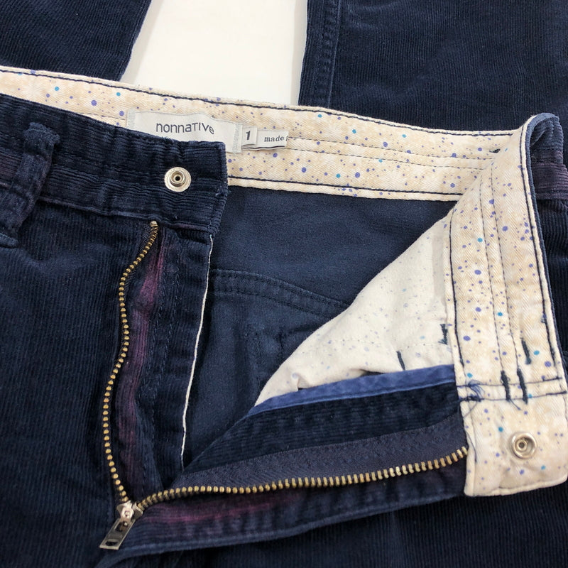 【中古品】【メンズ】 NONNATIVE ノンネイティブ DWELLER 5P JEANS TIGHT FIT C/P CORD STRETCH ドウェラー 5P ジーンズ タイトフィット ストレッチコーデュロイパンツ ボトムス 151-260820-hn-03-fur サイズ：1 カラー：ネイビー 万代Net店