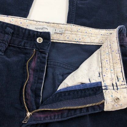 【中古品】【メンズ】 NONNATIVE ノンネイティブ DWELLER 5P JEANS TIGHT FIT C/P CORD STRETCH ドウェラー 5P ジーンズ タイトフィット ストレッチコーデュロイパンツ ボトムス 151-260820-hn-03-fur サイズ：1 カラー：ネイビー 万代Net店