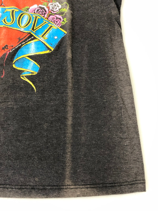 【現状渡し品】【メンズ】 BON JOVI ボン・ジョヴィ 80S NEW JERSEY SYNDICATE TOUR TEE 80年代 ニュー ジャージー シンジケート ツアー 半袖Tシャツ メンズ トップス 146-260510-em-68-min カラー：グレー 万代Net店