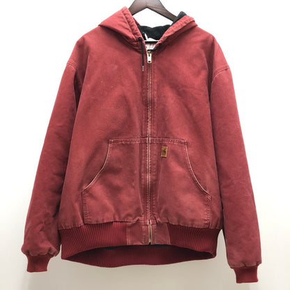 【中古品】【メンズ】 Carhartt カーハート CARHARTT ダック地 アクティブジャケット 146-250124-wy‐6-tomh サイズ：2XL カラー：レッド 万代Net店