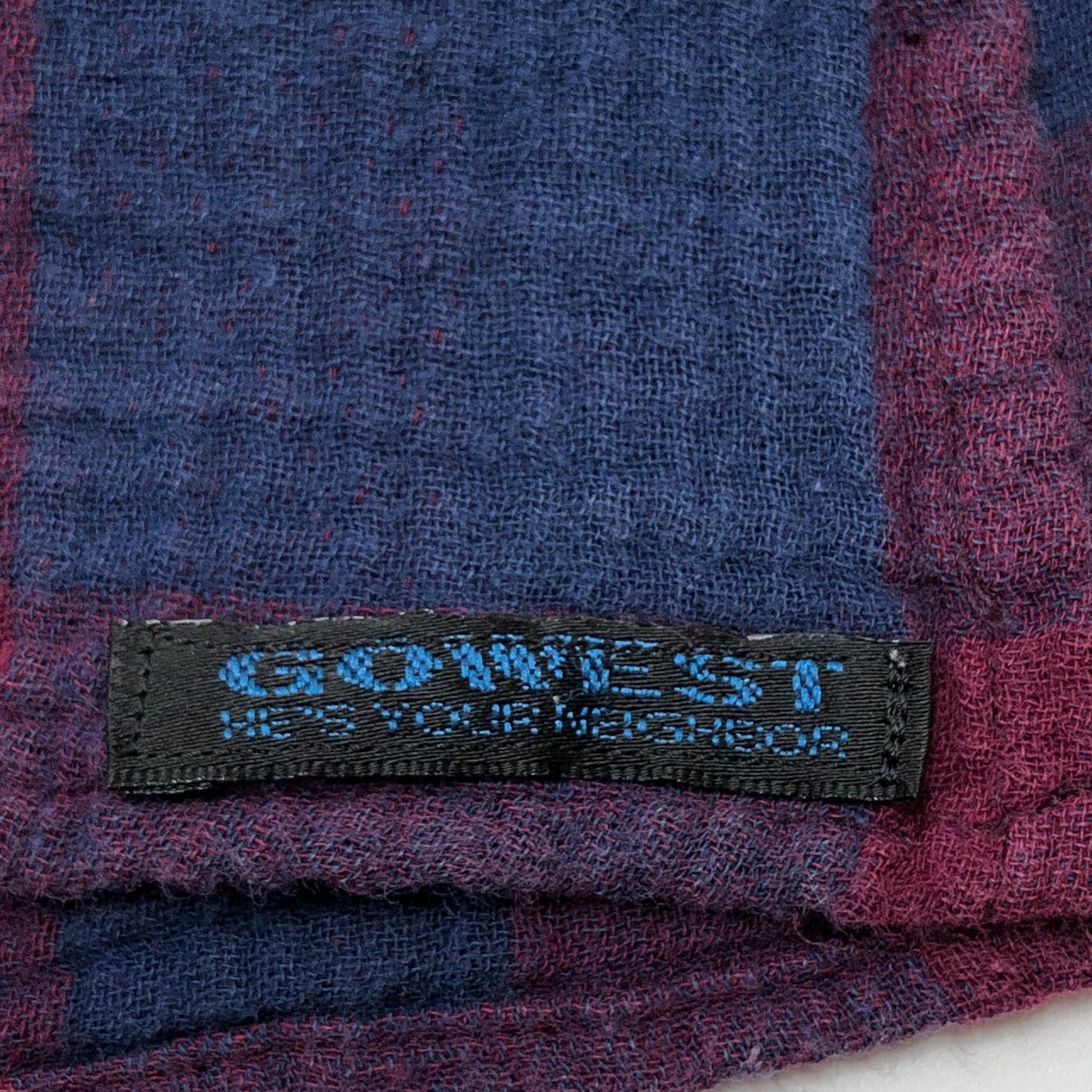 【ジャンク品】【メンズ】 GOWEST ゴーウエスト チェックシャツ カジュアルシャツ 半袖 トップス 145-251102-hn-09-fur サイズ：1 カラー：レッド/ネイビー系 万代Net店